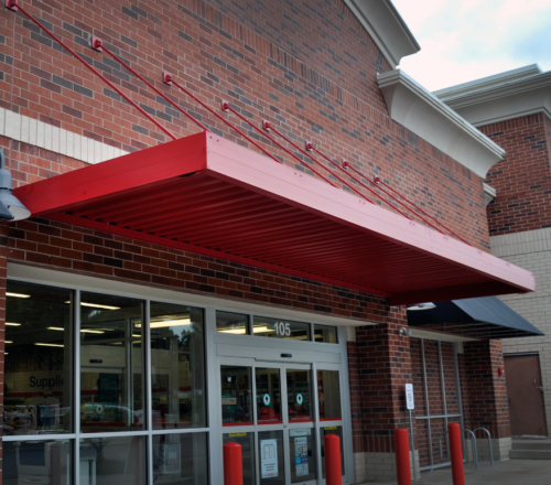 Suspended Door Awnings - IQP Canopies commercial awnings for your business
